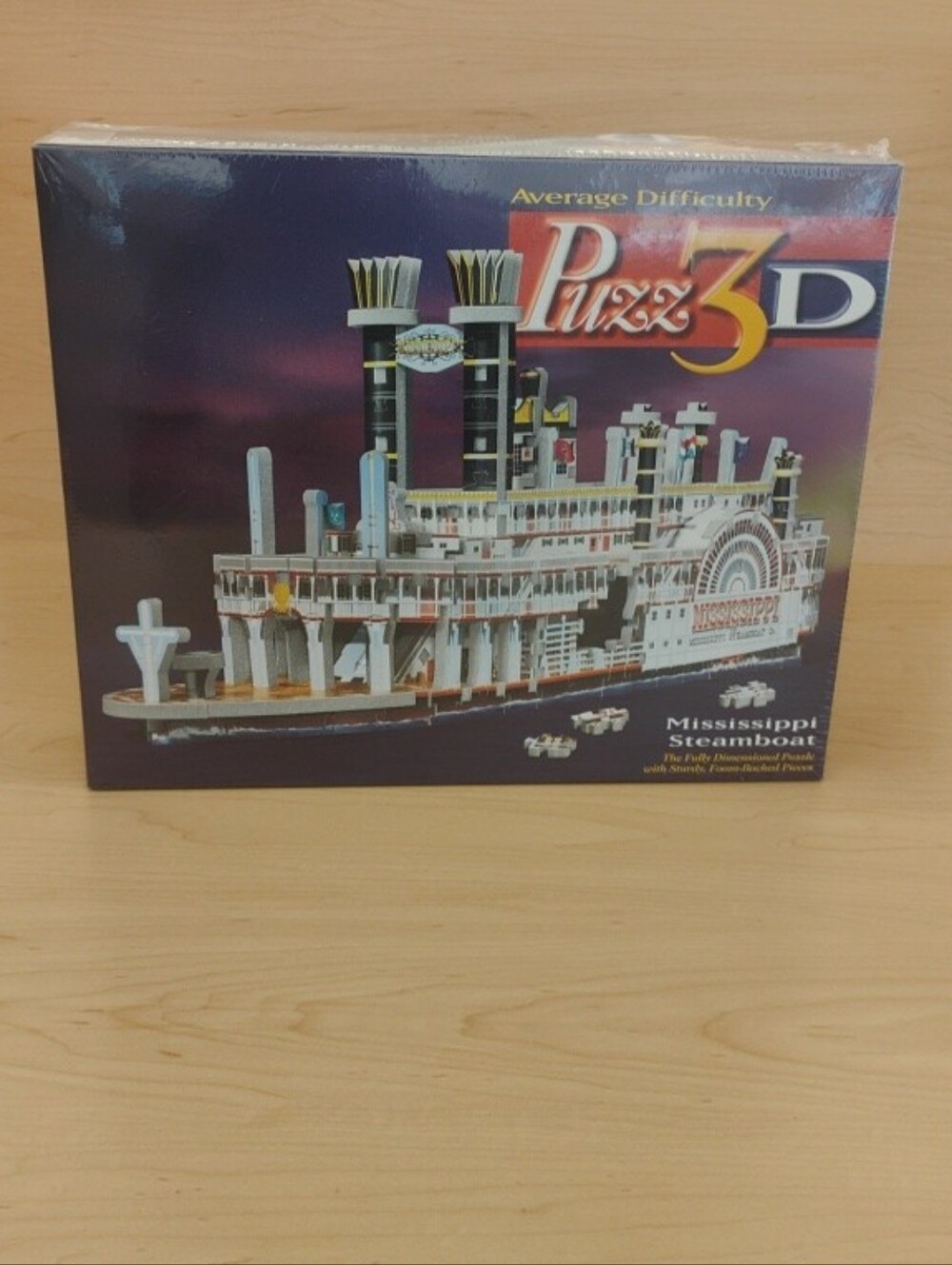 🆕 Puzz3D Mississippi Steamboat Hasbro 406 Piece Vintage Puzzle FactorySealed